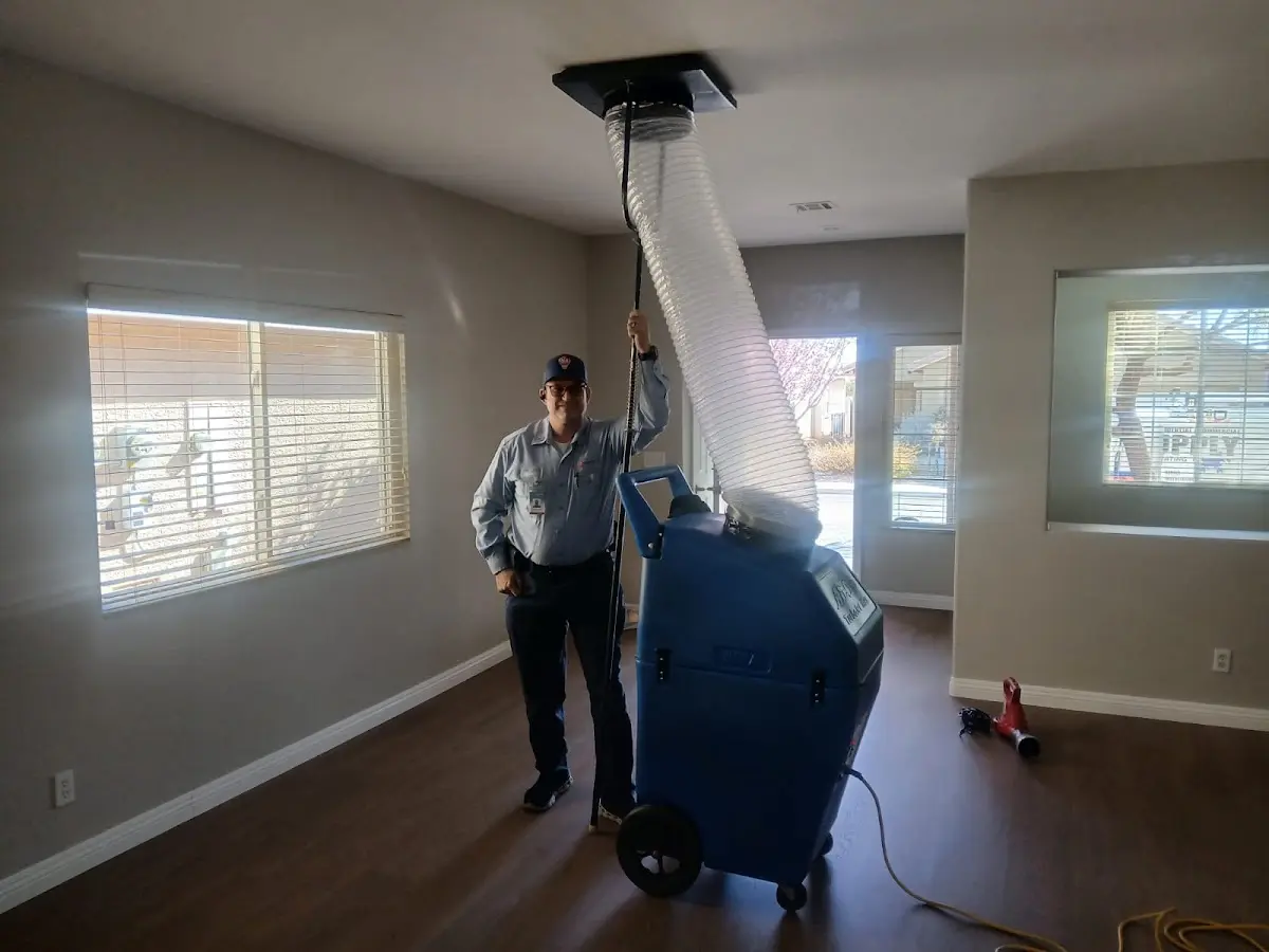 Professional Dryer Vent Cleaning work inside a Sitka home